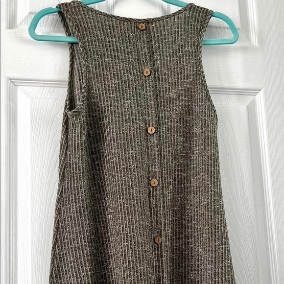 Final Touch Dresses & Skirts - Button detail ribbed tank dress